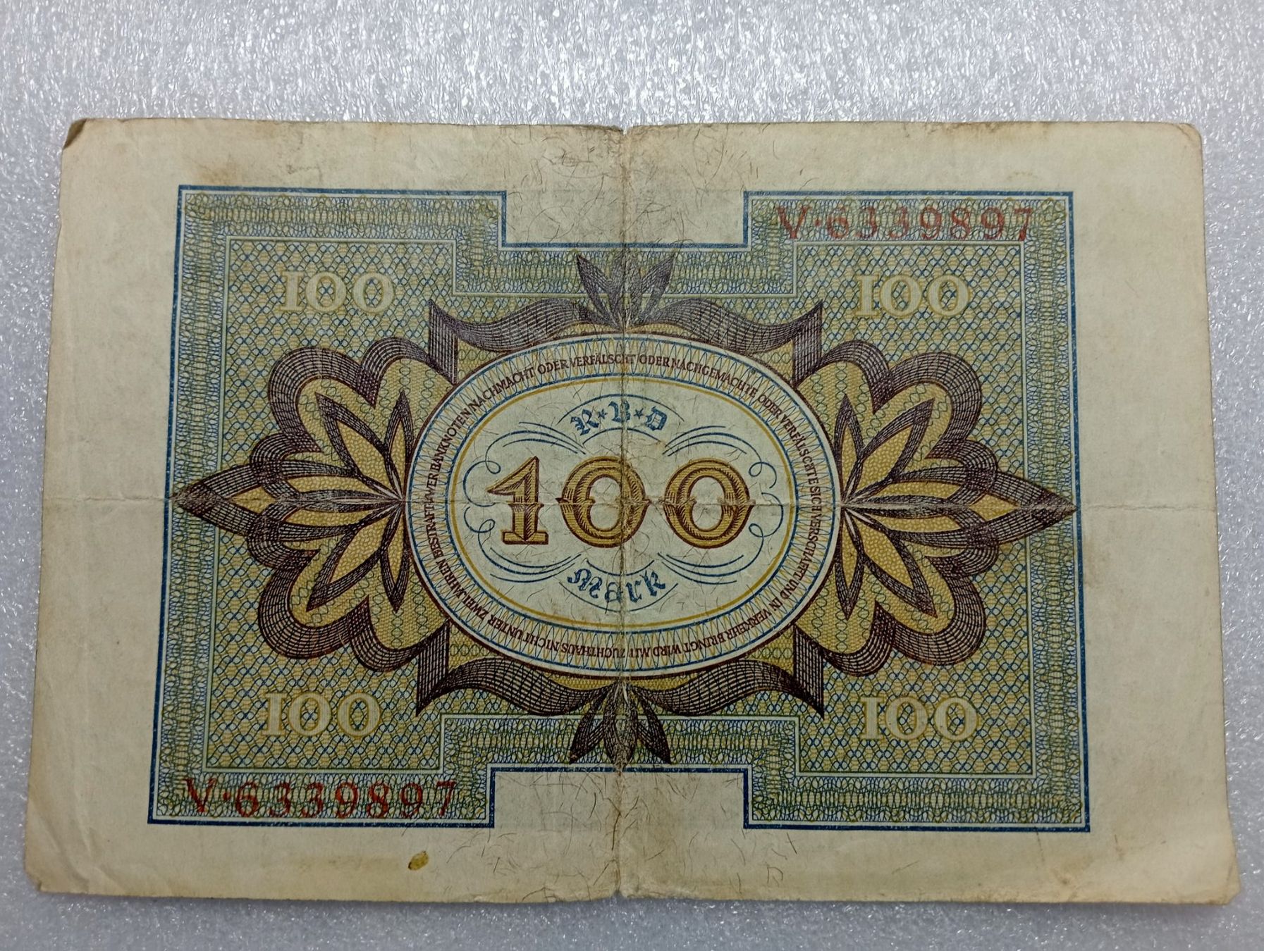Banconote: 1000 Mark Reichsbanknote, Berlin März 1920 – Usato da Zürich venduto da sendbad 1