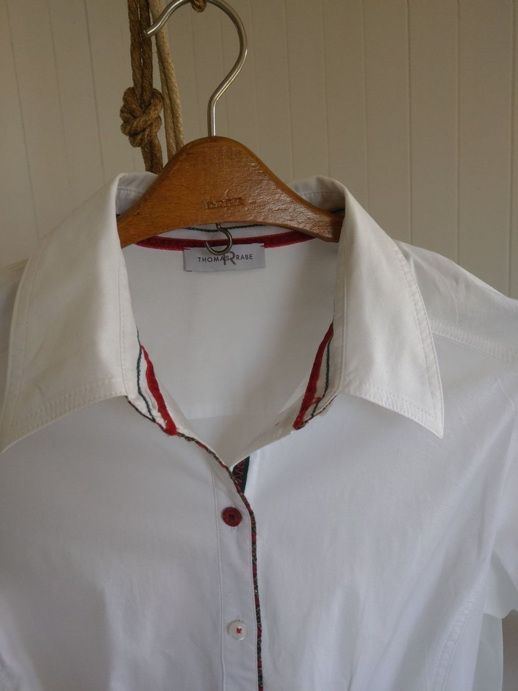 Camicette: THOMAS RABE weisse Bluse 40 Top Oberteil Damenbluse – Usato da Mollis venduto da Fauchi99 3
