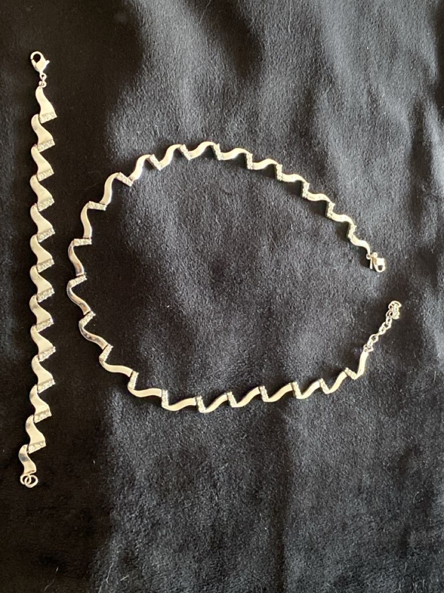 Sonstiger Schmuck: Jacques Lemans Silber Schmuckset, Halskette & Armband – Gebraucht aus Läufelfingen von Alles_Garantie