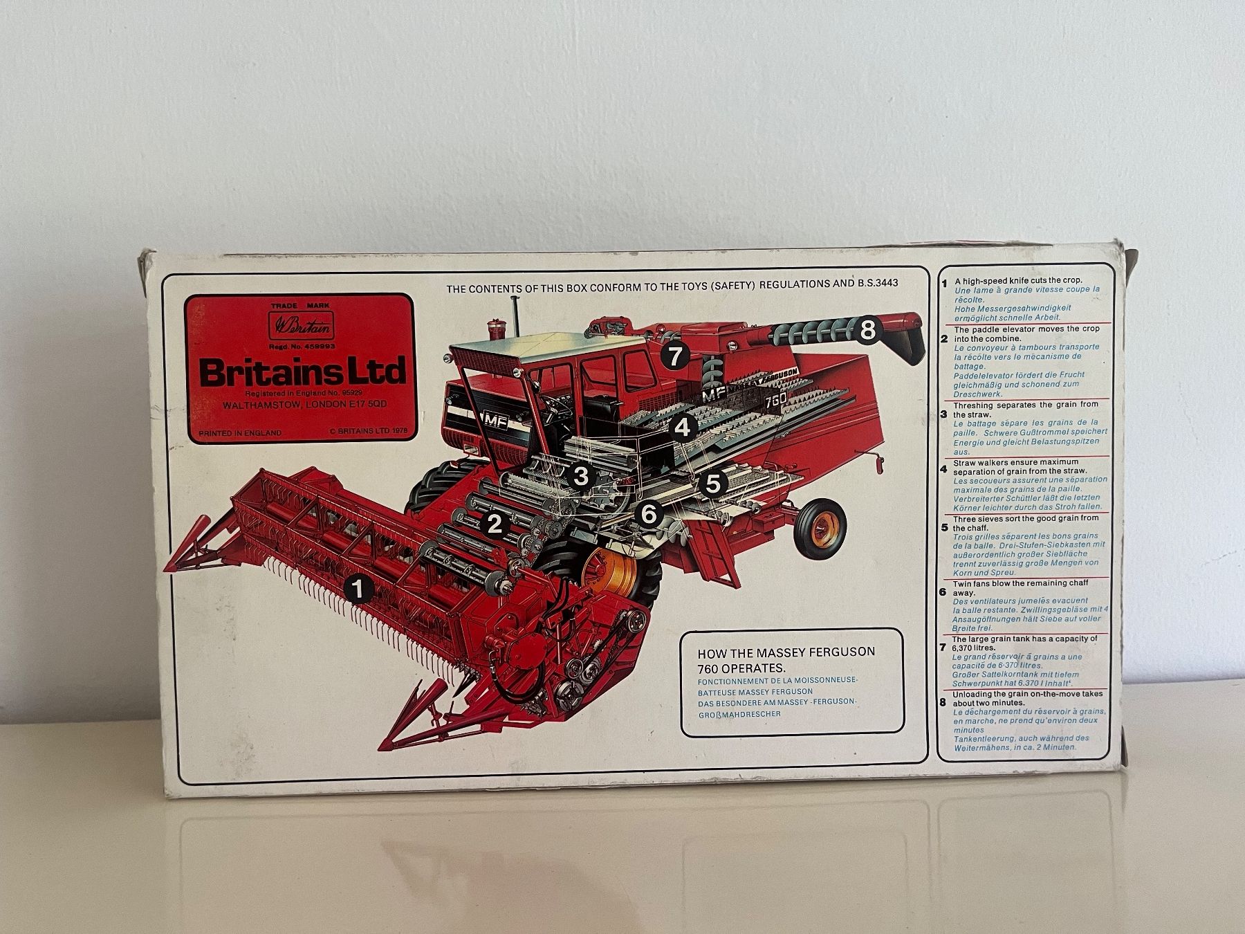 Britains Modellini d'auto: Britains Mähdrescher – Usato da Wabern venduto da Housi78 4