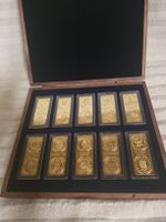 Goldbarren Sammlung "Historische Währungen" im Set