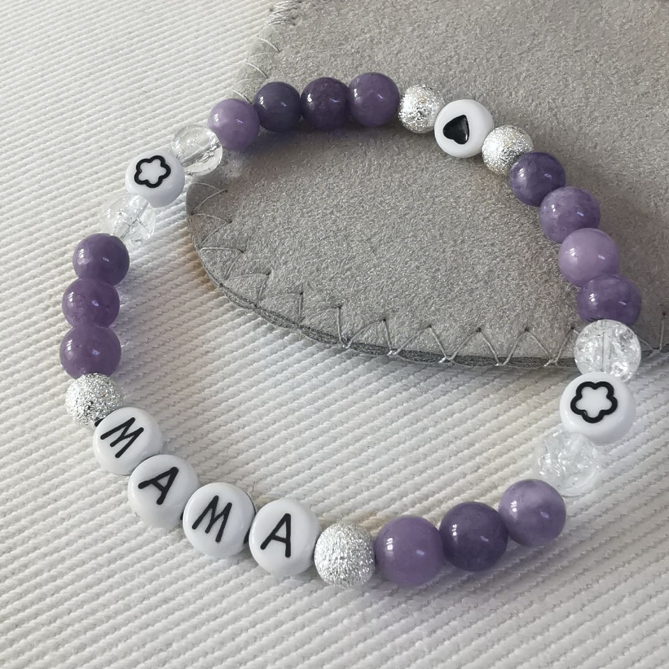 Bracciali & Braccialetti: Armband 'Mama' Natursteine – Nuovo (secondo la descrizione) da Obergerlafingen venduto da Sigus 1