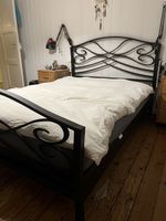 Bett Schmiedeisen schwarz 140cm