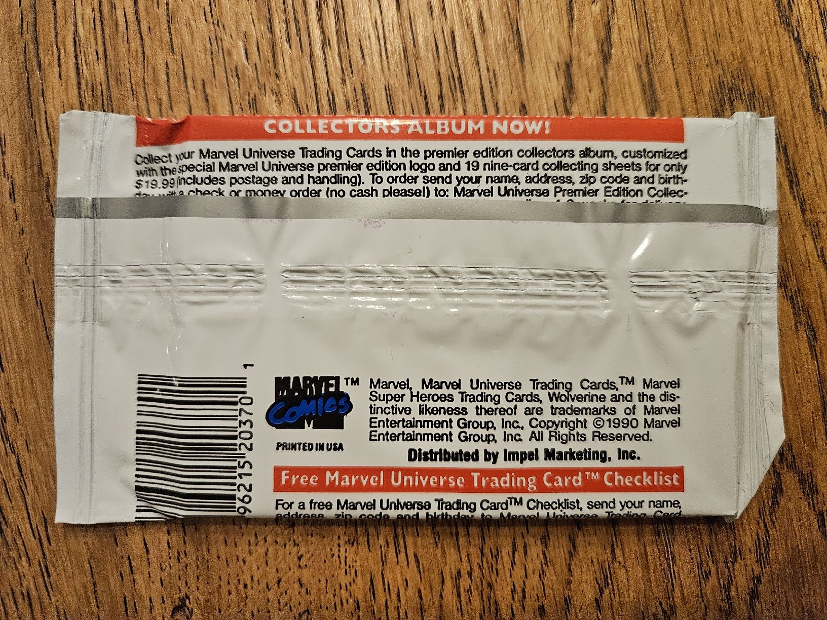 Marvel Carte collezionabili: Marvel Universe Booster Pack 1990 ungeöffnet – Nuovo e nell'imballaggio originale da Luzern venduto da Family_guy 1
