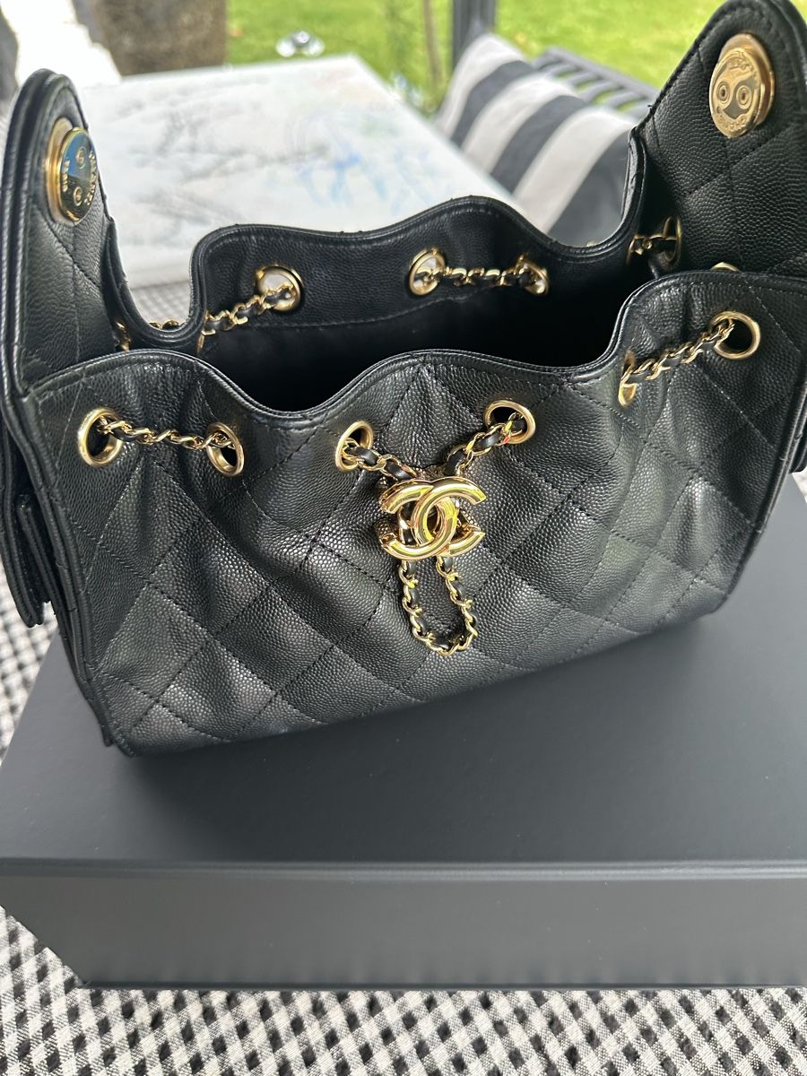 Chanel Borse da donna: Chanel 25 schwarz – Nuovo (secondo la descrizione) da Au ZH venduto da Luxbag 1