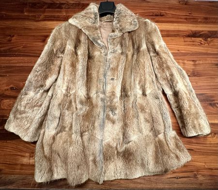 Eleganter Vintage Pelzjacke, Grösse M