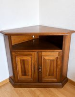 Eckschrank Holz braun mit Türen und Fach guter Zustand