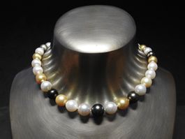 Südsee- und Tahiti Kulturperlen-Collier