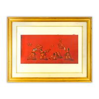 Nino Caffè - Caccia ai Diavoli - Original-Lithografie