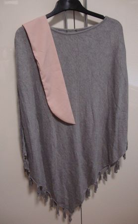 Damen Cape in grau, Grösse L/XL inkl. neues Haarband