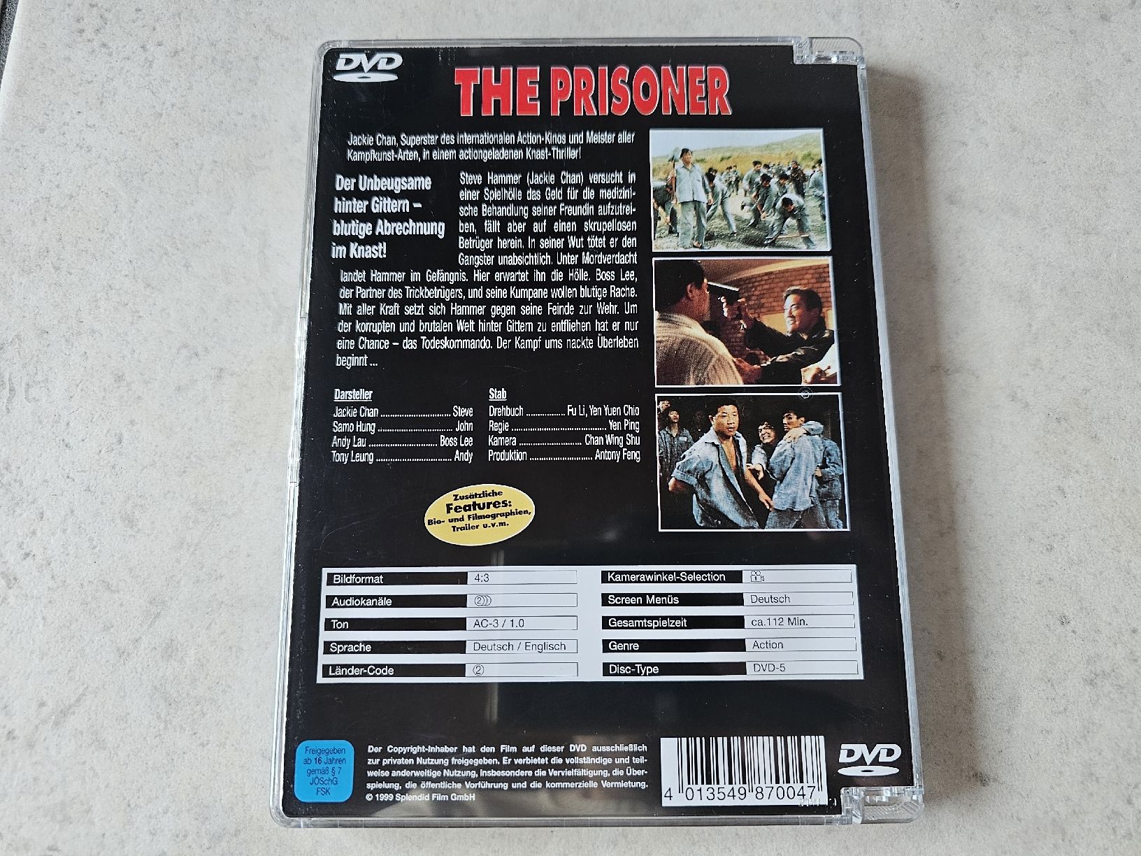 The Prisoner (Jackie Chan) (Gebraucht) in Schneisingen für CHF 5.9