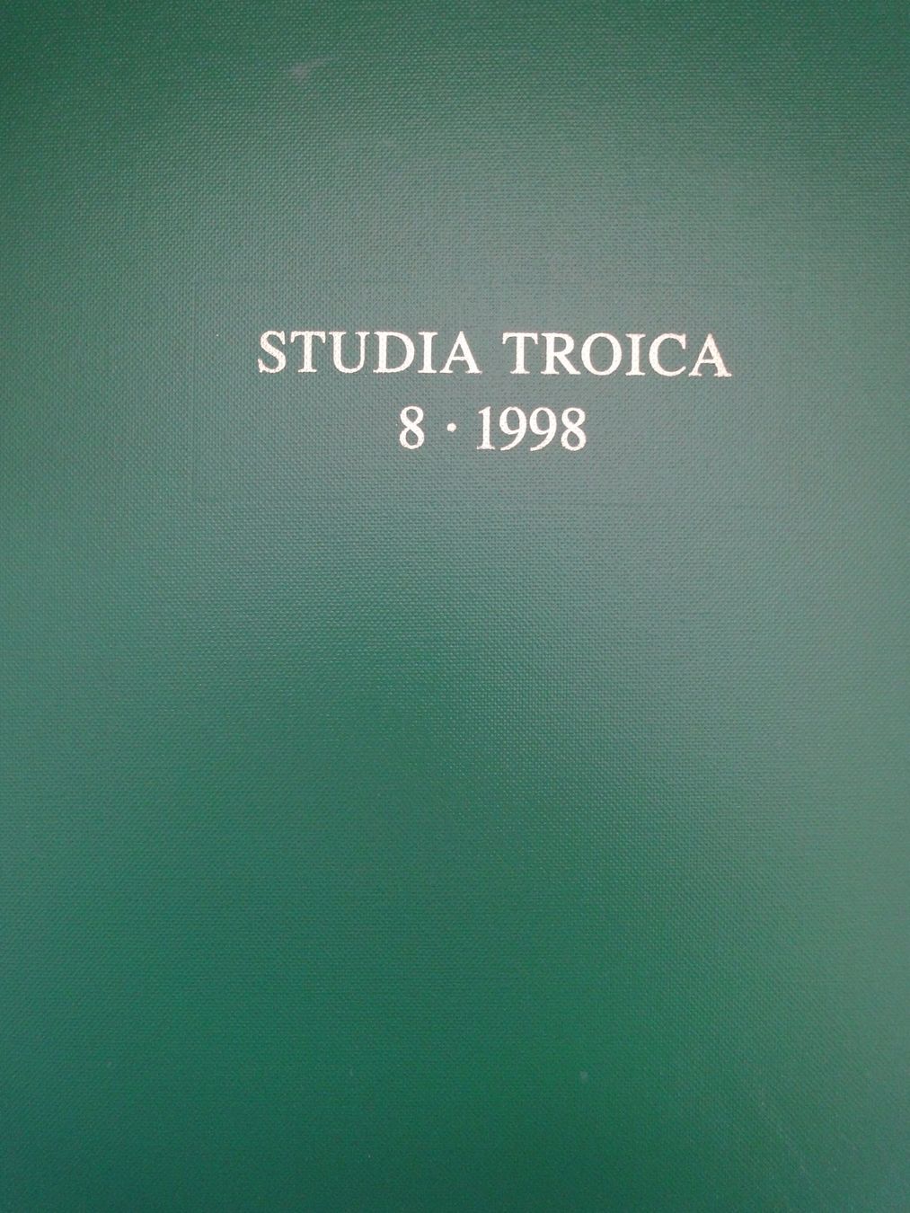 Bücher: STUDIA TROICA - BAND 8 - 1998 – Neu (gemäss Beschreibung) aus Biel/Bienne von 07helios032