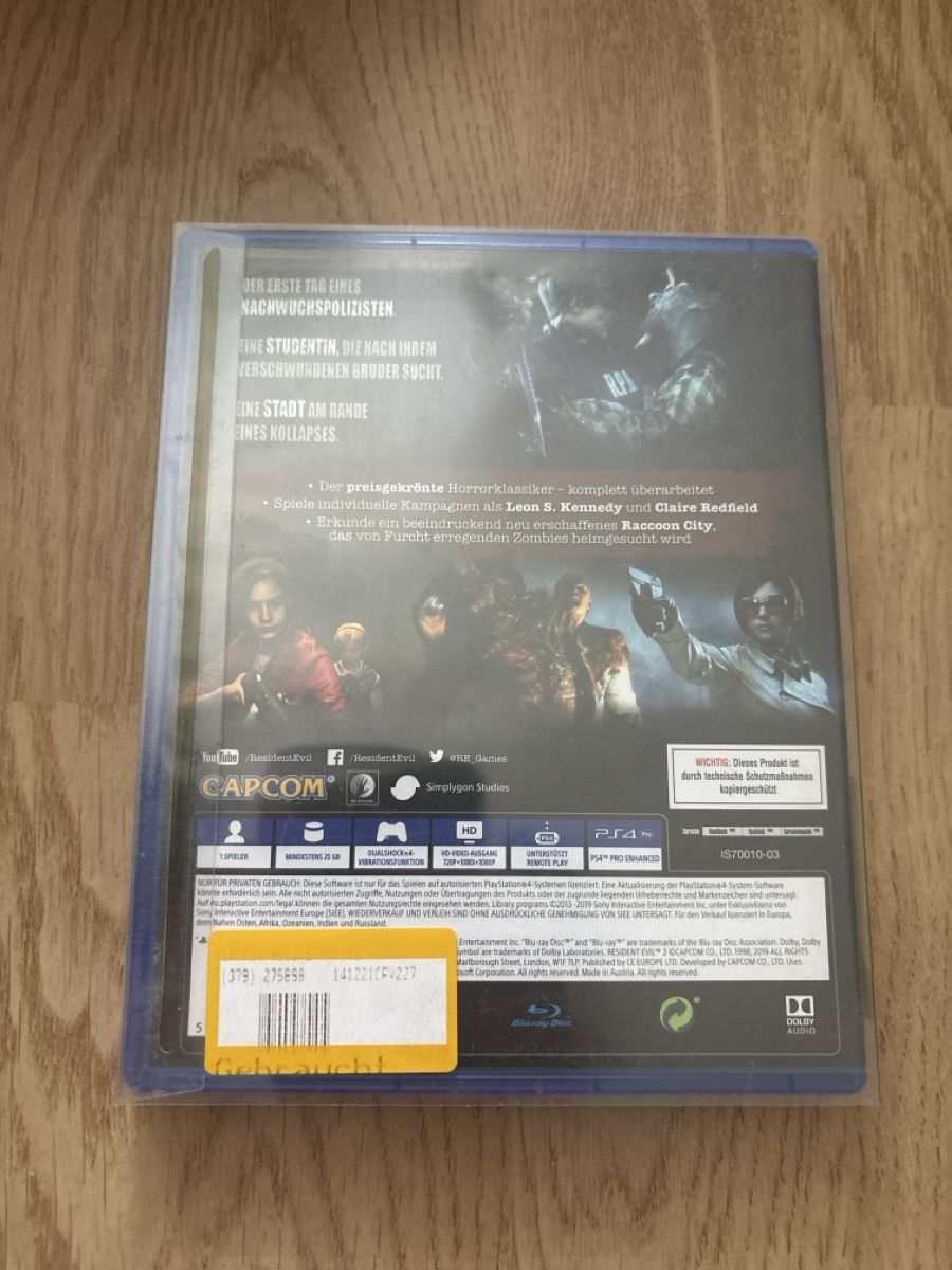 Giochi: Resident Evil 2 - PS4 – Usato da Zofingen venduto da adm_bl56 1