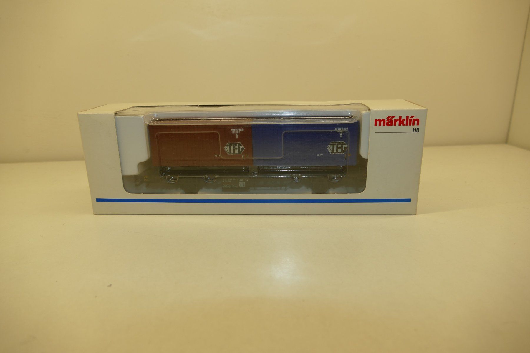 Märklin Modellini di ferrovie: Märklin H0: DB Containerwagen – Nuovo (secondo la descrizione) da Niederhasli venduto da rail-duerst