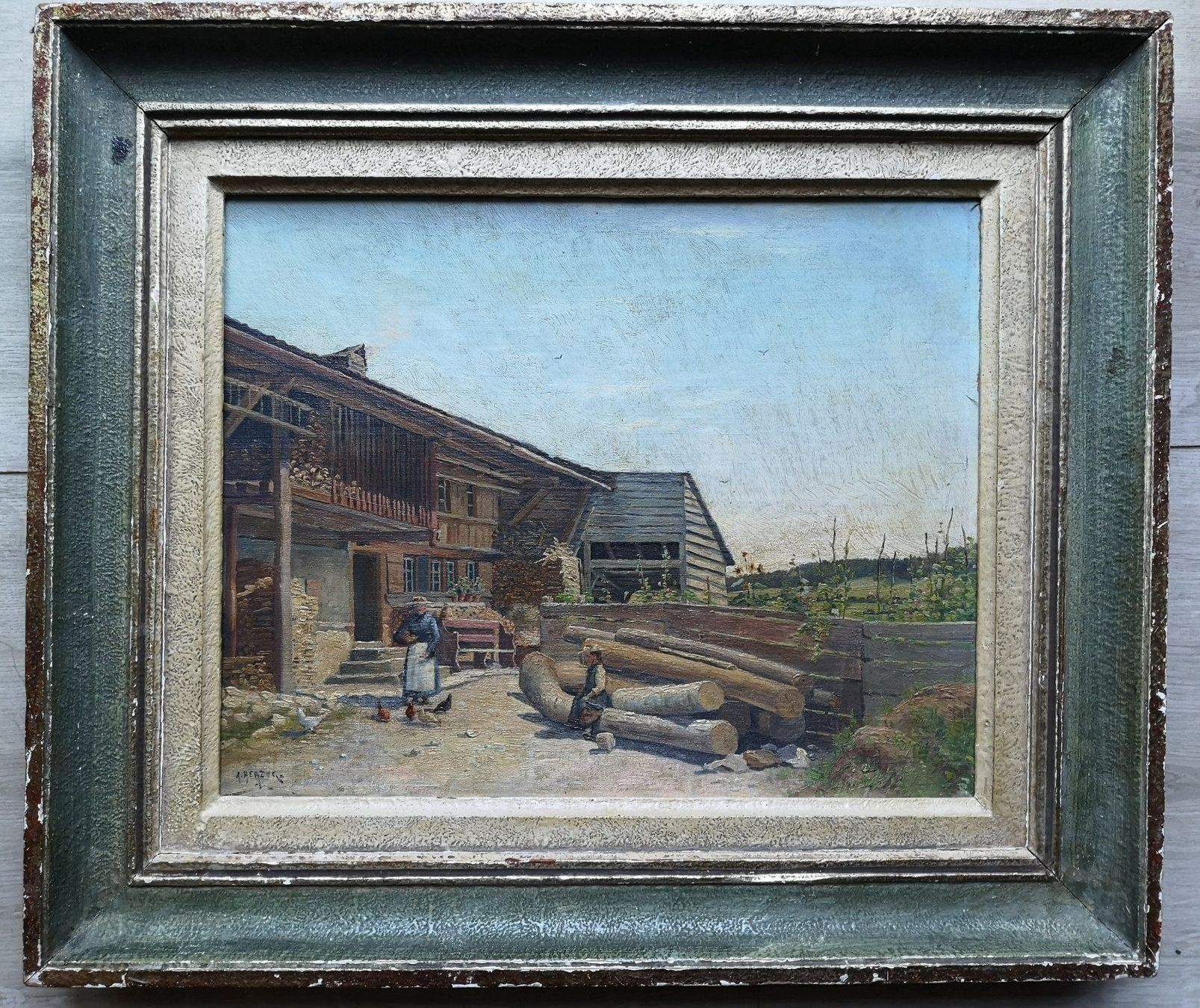 Dipinti: Tableau original d'Arthur Herzog – Usato da Conthey venduto da Cathlouz 2