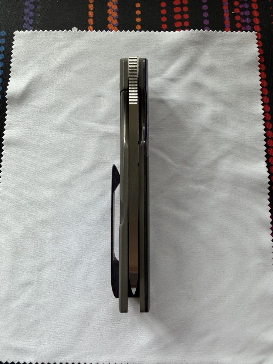 Taschenmesser: Knife David Clark Custom Grunt Knife Marbled CF/Timascus – Neu (gemäss Beschreibung) aus Affoltern am Albis von gpi_q8jk 1