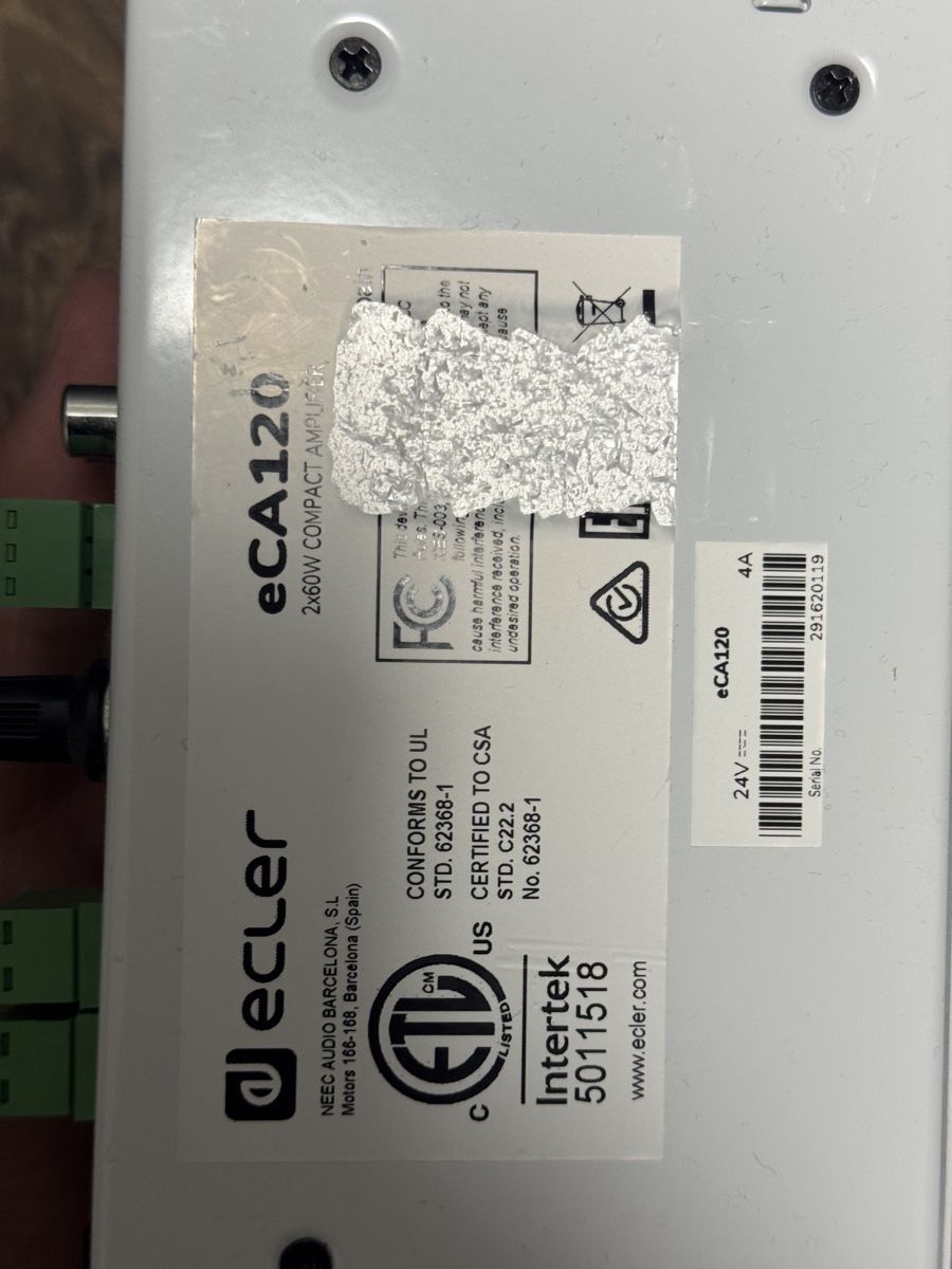 Verstärker: Ecler eCA120 + WPaVOL – Gebraucht aus Wuppenau von 2teChance 3