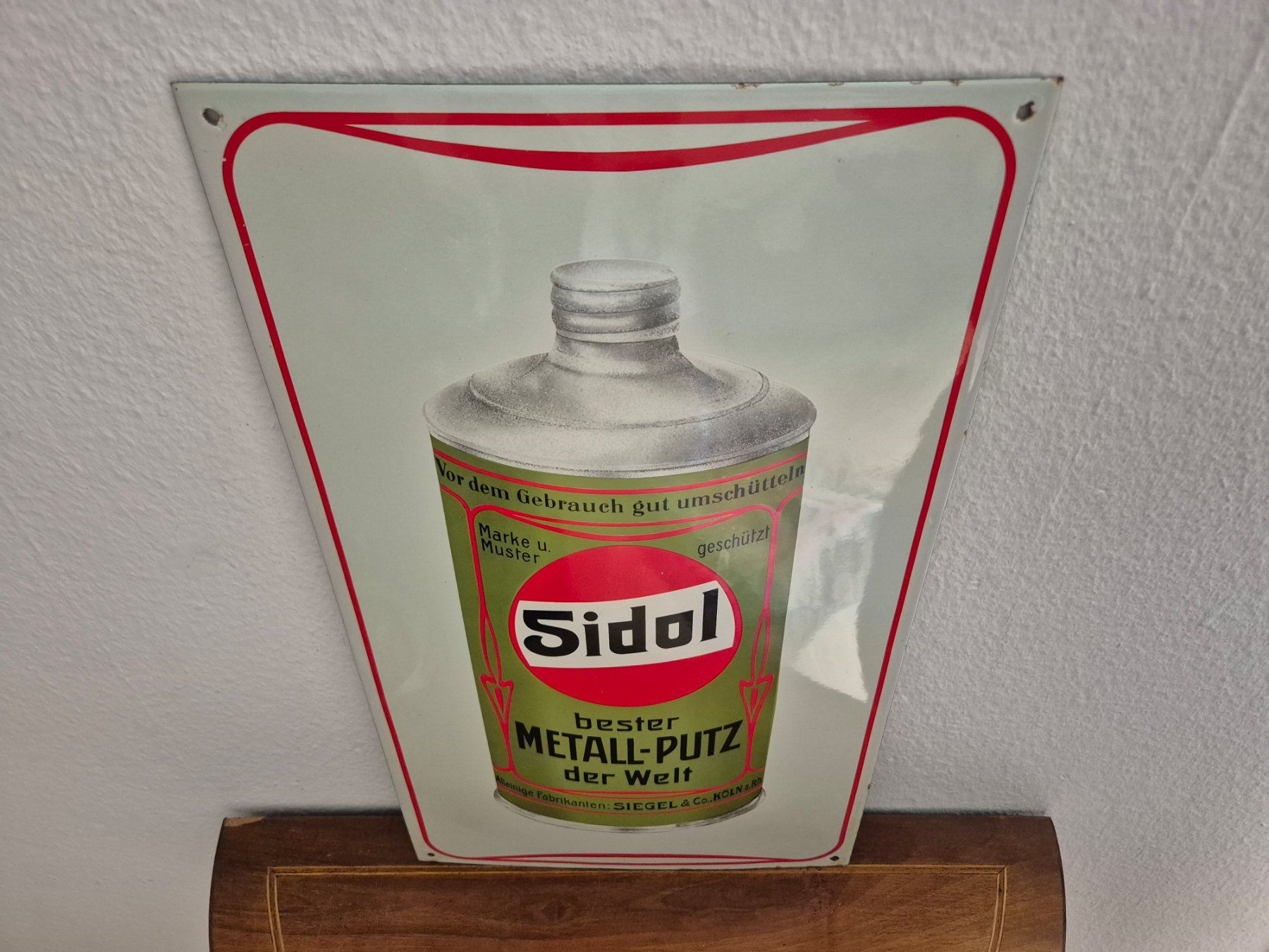 Insegne: Emailschild Sidol Metall Putz Reiniger Retro Emaille Schild – Usato da Neuhausen venduto da rraayy 6