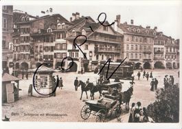 Bern, Spitalgasse mit Waisenhausplatz um 1900