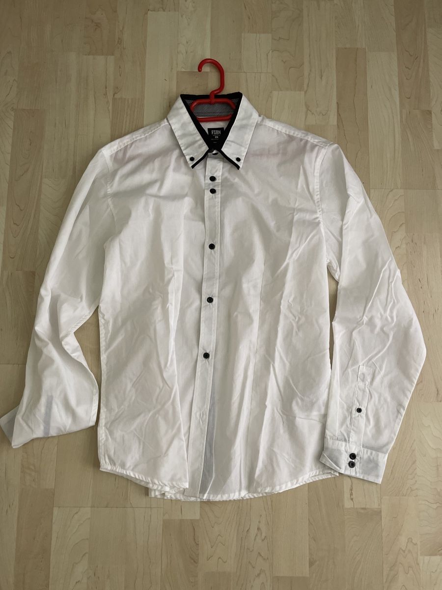 Camicie: Weisses Langarmhemd Gr.L – Usato da Bassersdorf venduto da Bryan-00