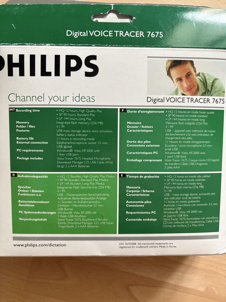Philips Aufnahmegeräte: Philips Digital Voice Tracer – Gebraucht aus Bern von and_767w 4