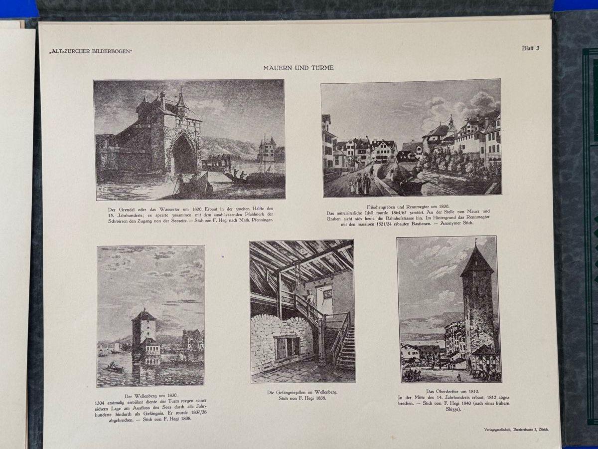 Bücher: Alt-Zürcher Bilderbogen. 1926 – Gebraucht aus Adliswil von buch_und_kunst 4