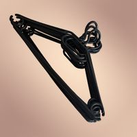 9 Kleiderbügel schwarz - mehrere vorhanden