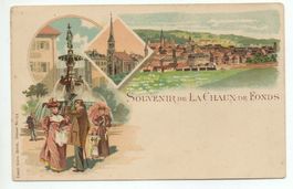 LITHO Souvenir de LA CHAUX-DE-FONDS