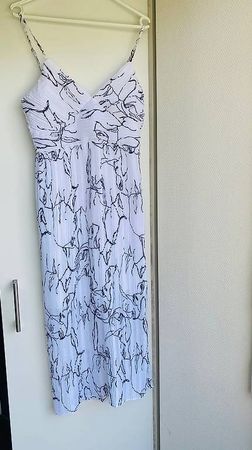 schönes Sommerkleid weiss/schwarz, Gr. 36