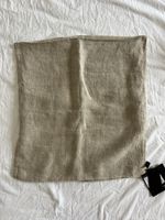 Taie de coussin neuve avec étiquette lin