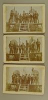 FAHNENWEIHE D. UNTEROFFIZIERS-VEREINS 1900, 3 FOTOS