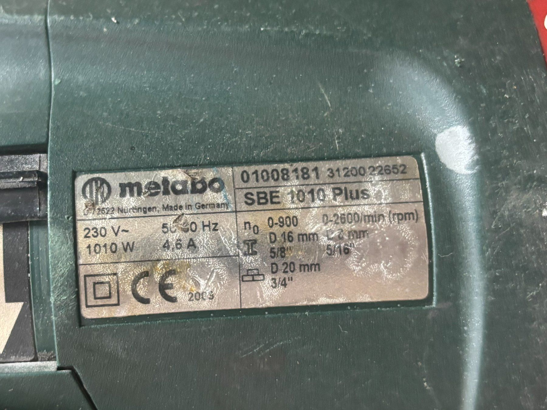 Metabo Trapani: Schlagbohrmaschine Metabo SBE 1010 Plus – Usato da Adligenswil venduto da con_cq8r 2