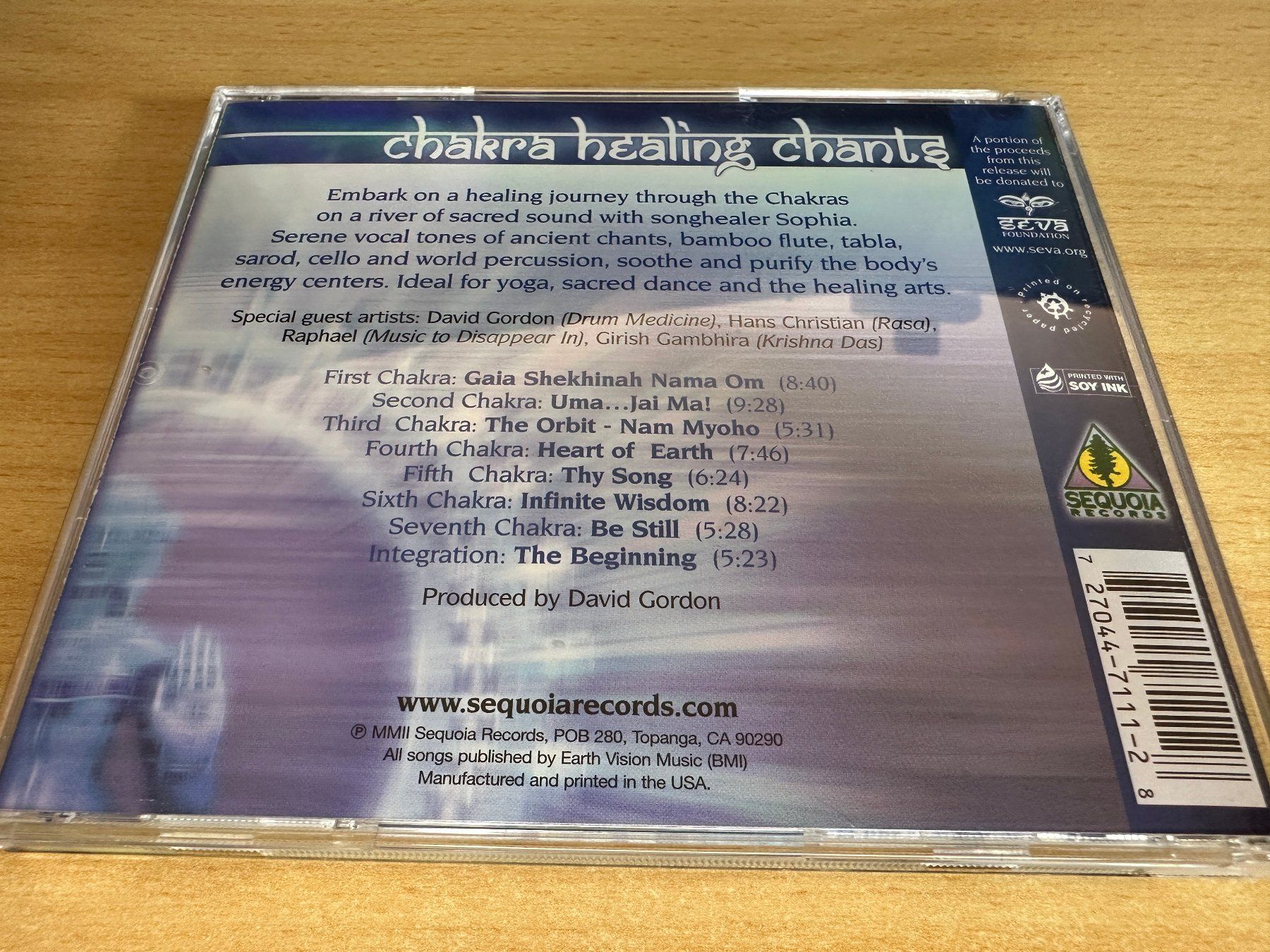 CD: Sophia – Chakra Healing Chants – Usato da Rikon im Tösstal venduto da Alpenmutz 1
