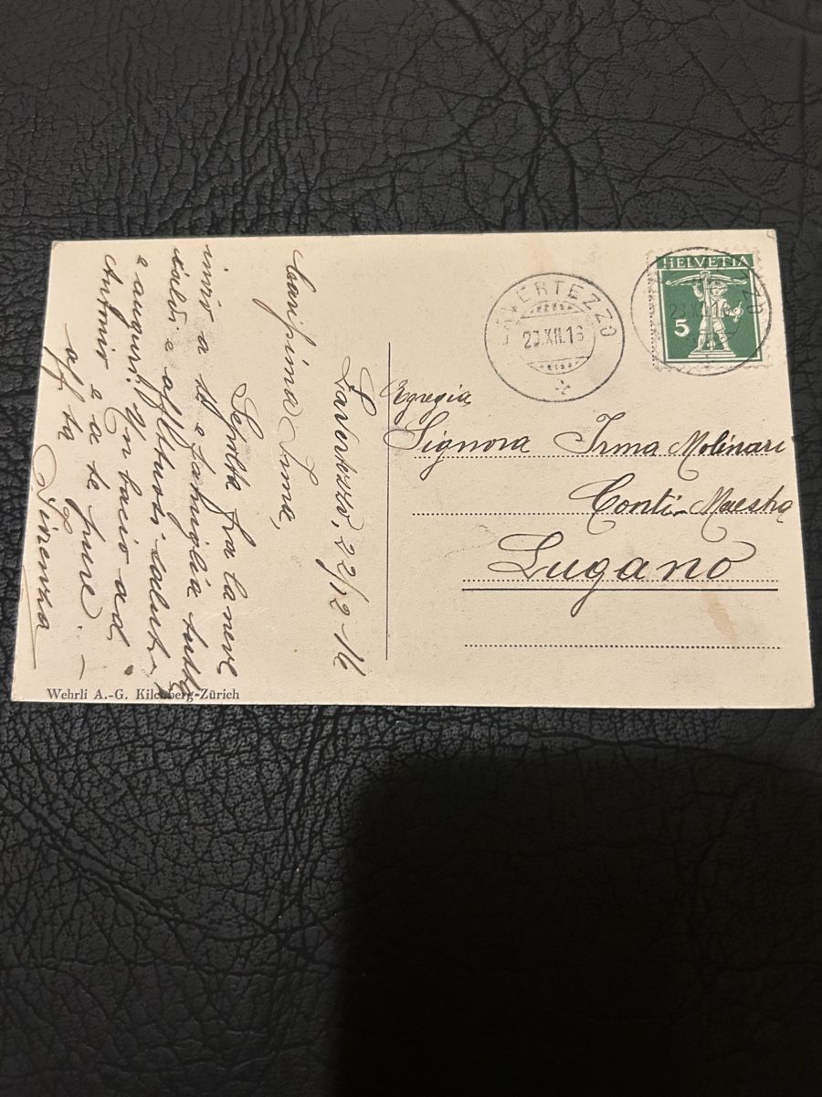 Cartoline postali: Lavertezzo, Valle Verzasca 1916 – Usato da Breganzona venduto da Milesbo 1