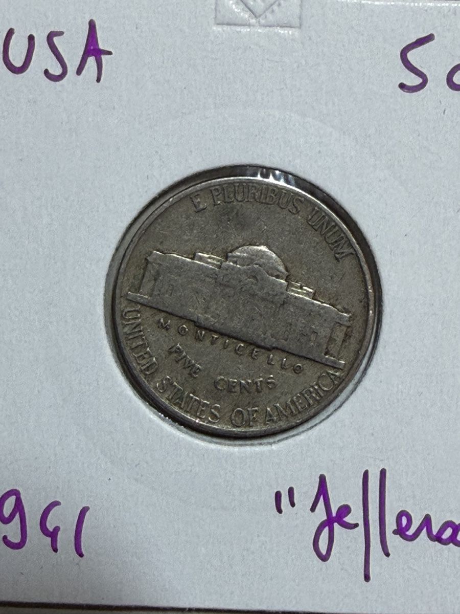 Alle Münzen: USA - 5 cents - 1941 – Gebraucht aus Payerne von Mike1682