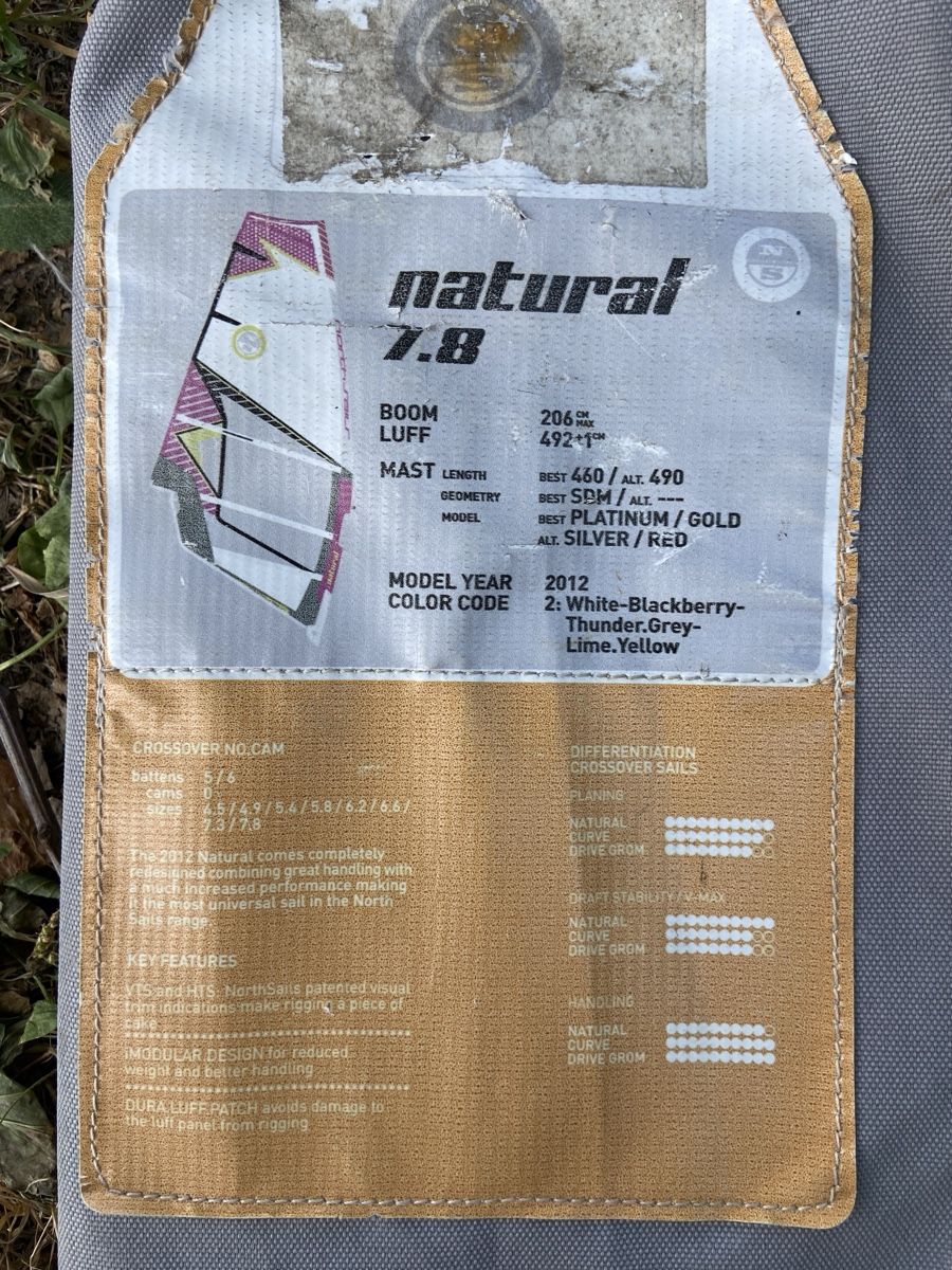 North Sails Surf: North Natural 7.8m windsurf sail – D'occasion à Zug par mck_vc2c 4