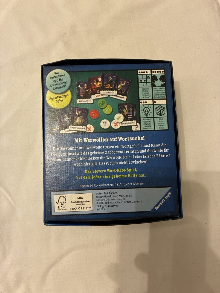 Ravensburger Giochi: Wer Wörter Spiel – Usato da Zürich venduto da leo_mdw7 1
