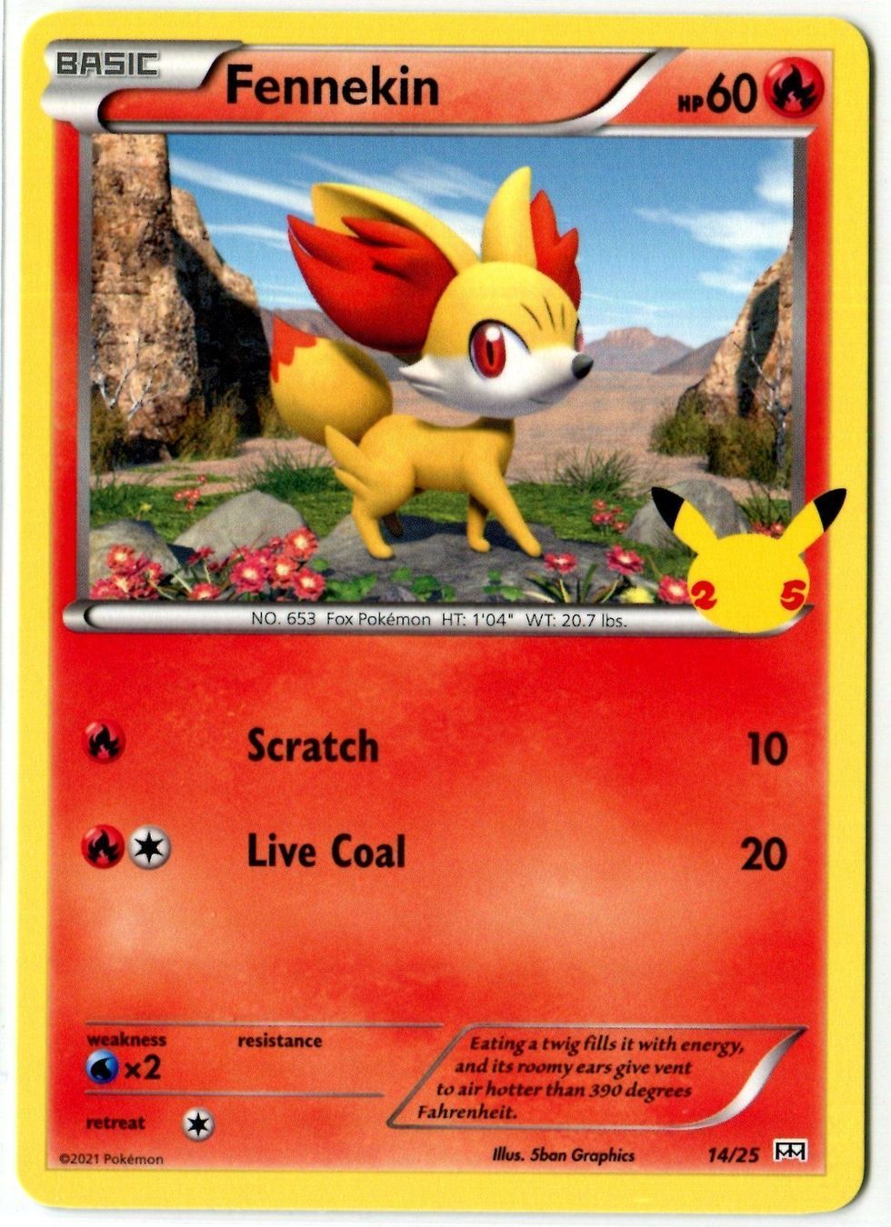 Pokémon Sammelbilder & Trading cards: Fennekin McDonald's Pokémon Promo 14/25 – Neu (gemäss Beschreibung) aus Dornach von Deco89
