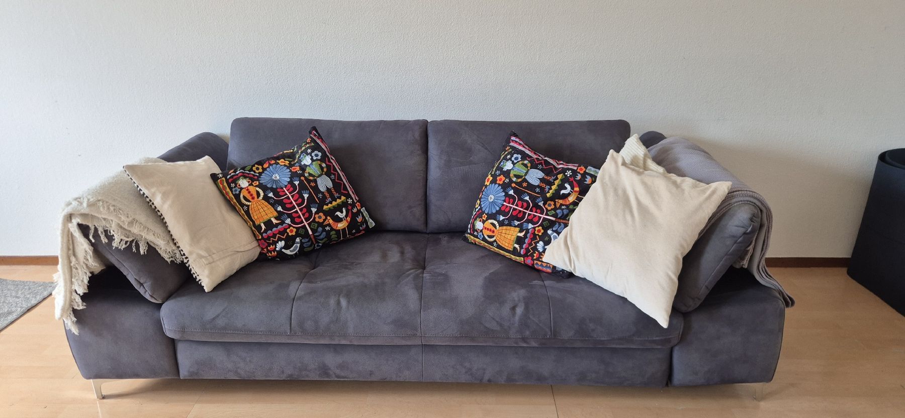 Divani: Sofa 3-Sitzer dunkelgrau Stoff 220cm – Usato da Zürich venduto da olo_57vk