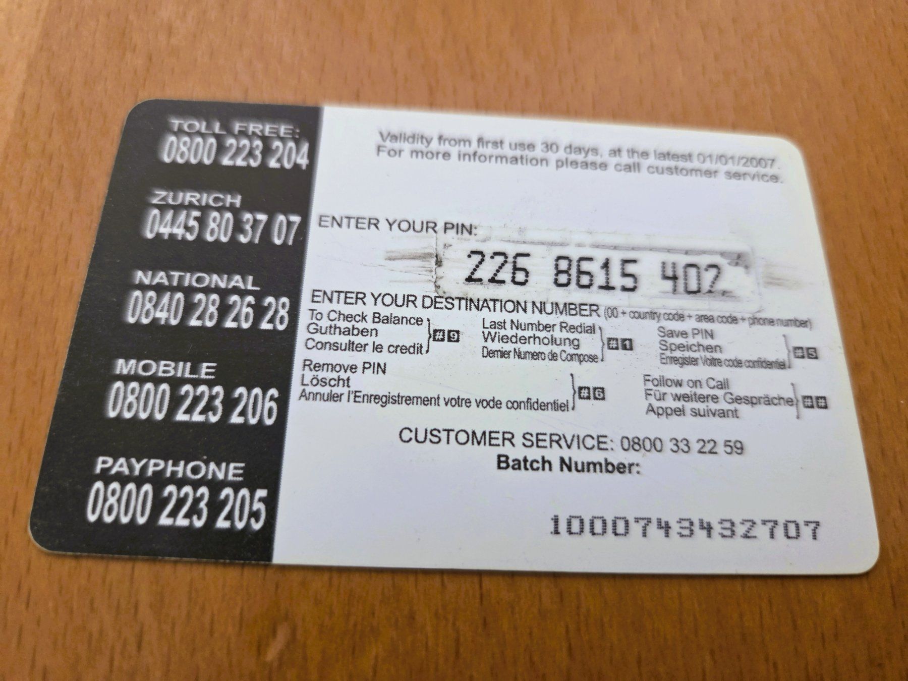 Schede telefoniche: PREPAID - SCHWEIZ – Usato da Brüttisellen venduto da Nighttrain 1