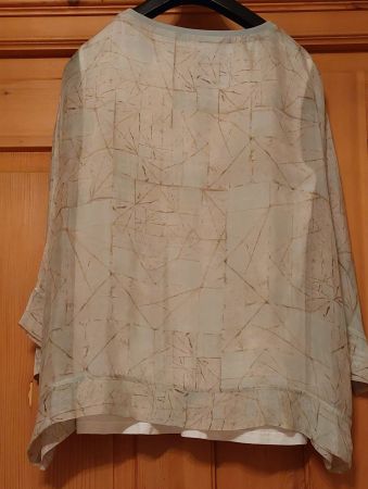 Nile Seidenbluse mit Untertop Gr: L