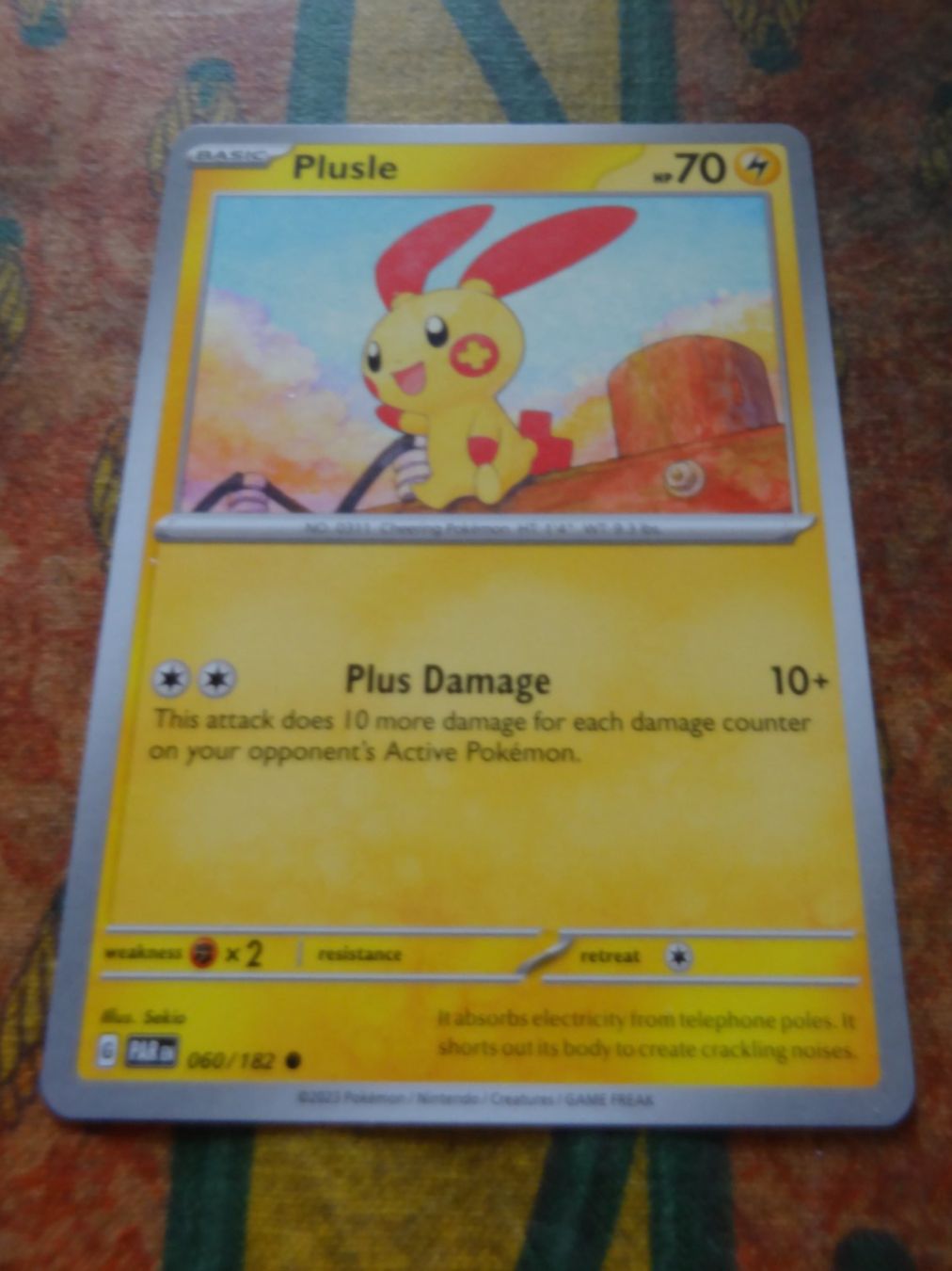 Pokémon Carte collezionabili: POKEMON  Plusle   G  PAR EN  060/182   HP70   2023 – Usato da Romanel-sur-Lausanne venduto da Swift13