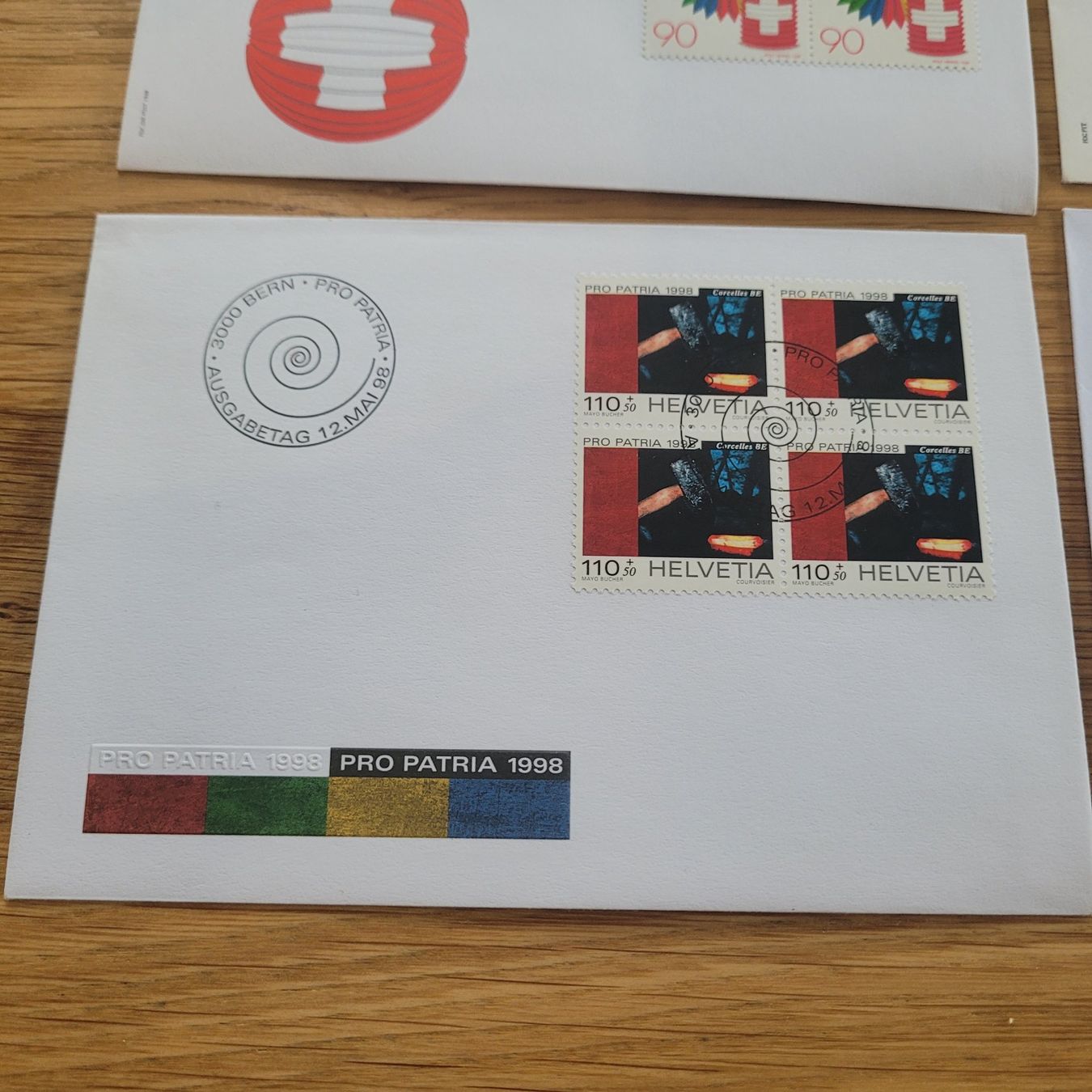 Alle Briefmarken: Los Mit FDC 4er Block – Gebraucht aus Biel/Bienne von Destockweb 5