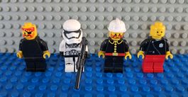 4x Lego Minifiguren gemischt mit Zubehör