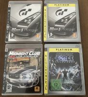 PS 3  Star Wars Force / Gran Turismo 5 / Midnight Club