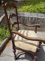 Fauteuil en bois style rustique ass