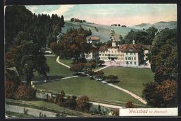 Weissbad, Ortspartie aus der Vogelschau