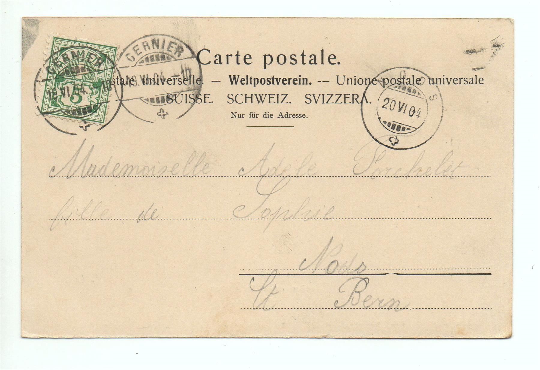 Cartes postales: CERNIER avec le Tram – D'occasion à Jona par philajona 1