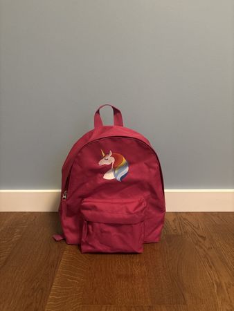 Pinkfarbener Kinderrucksack mit Einhorn - Ideal für Kita!