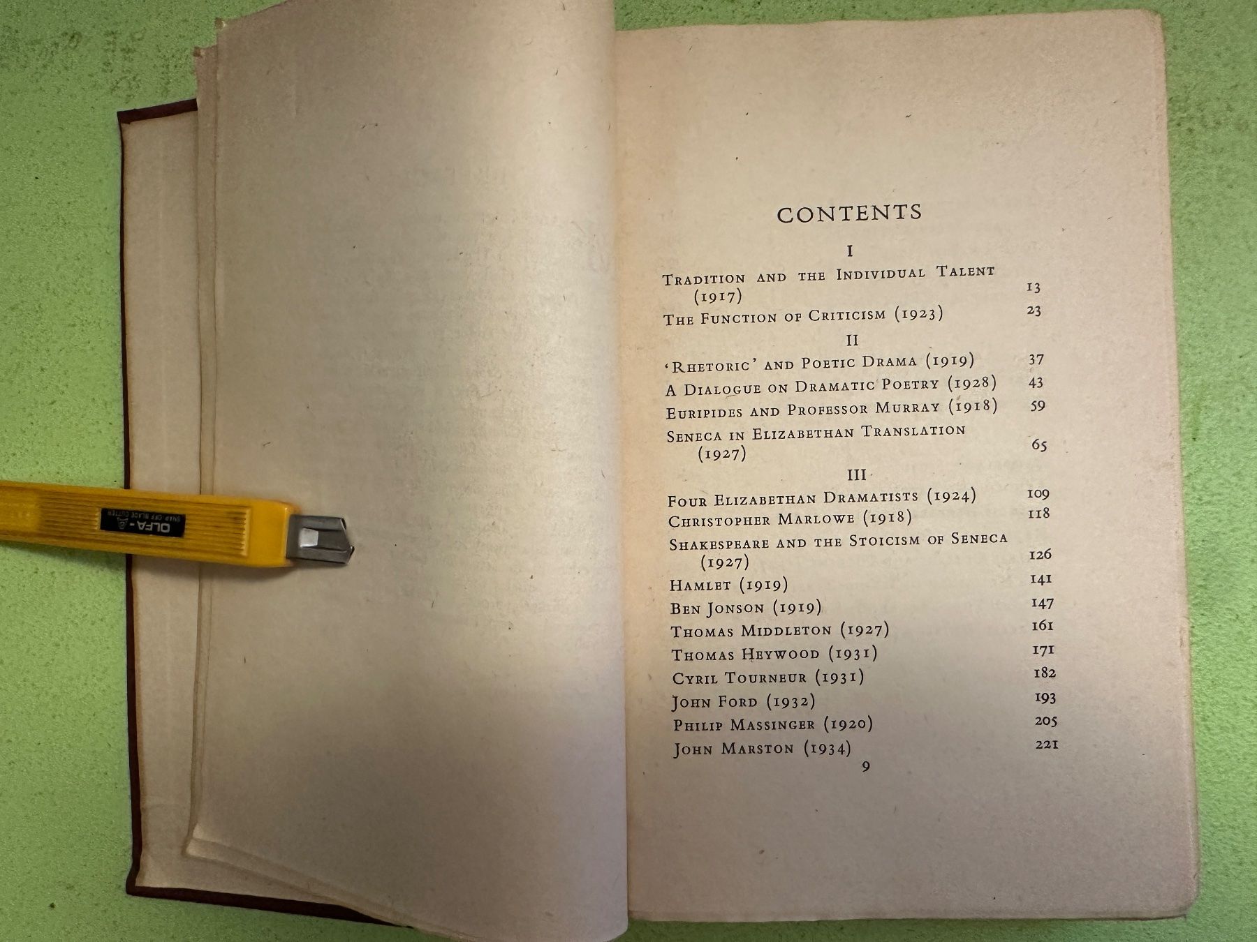 Bücher: T. S. Eliot: Selected Essays. – Gebraucht aus Zürich von allp 4